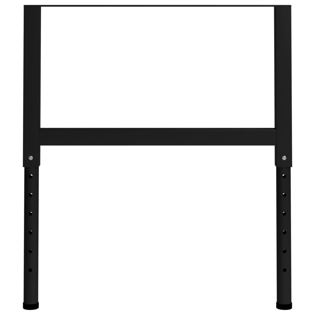 stel til arbejdsbænk 2 stk. 85x(69-95,5) cm metal sort
