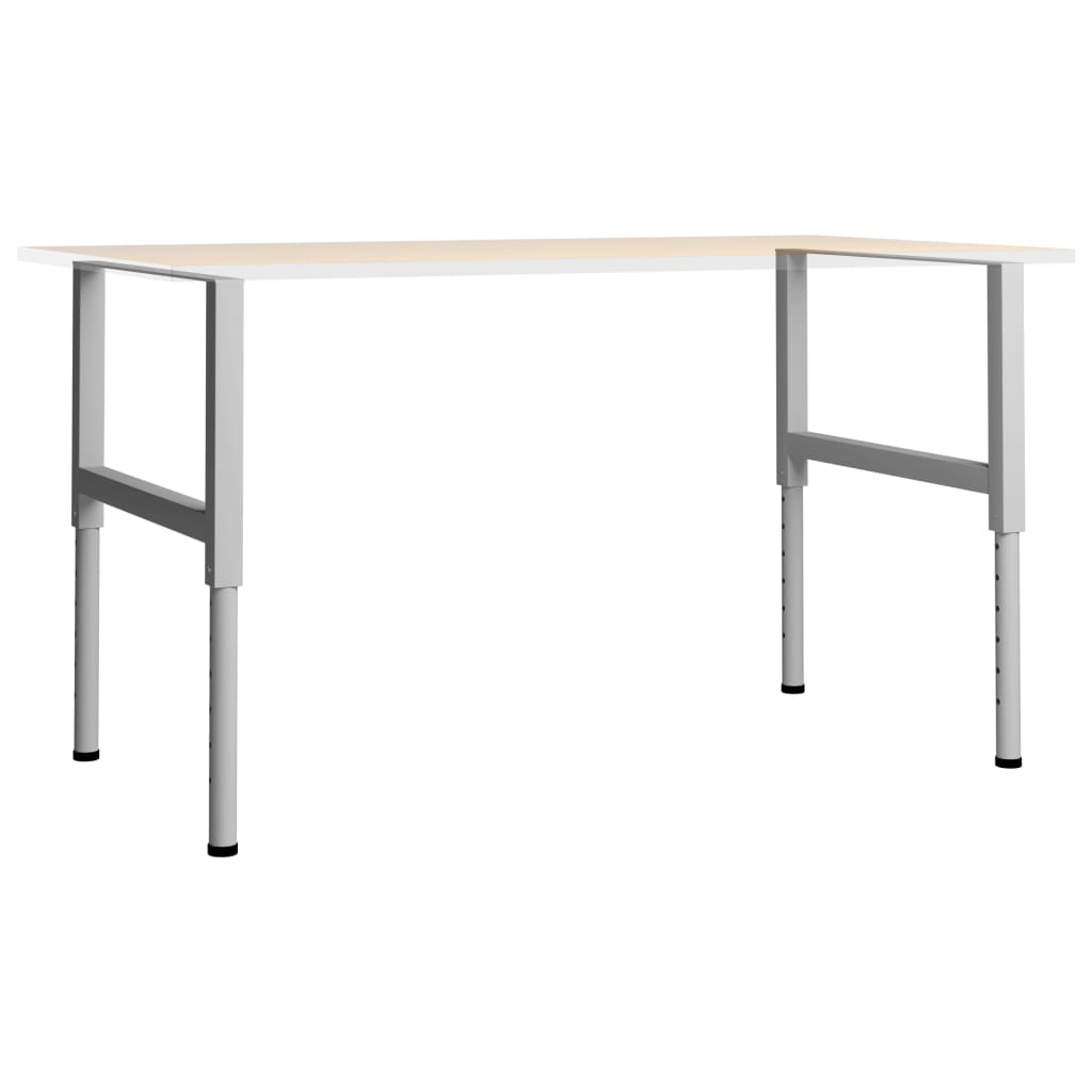 stel til arbejdsbænk 2 stk. 85x(69-95,5) cm metal grå