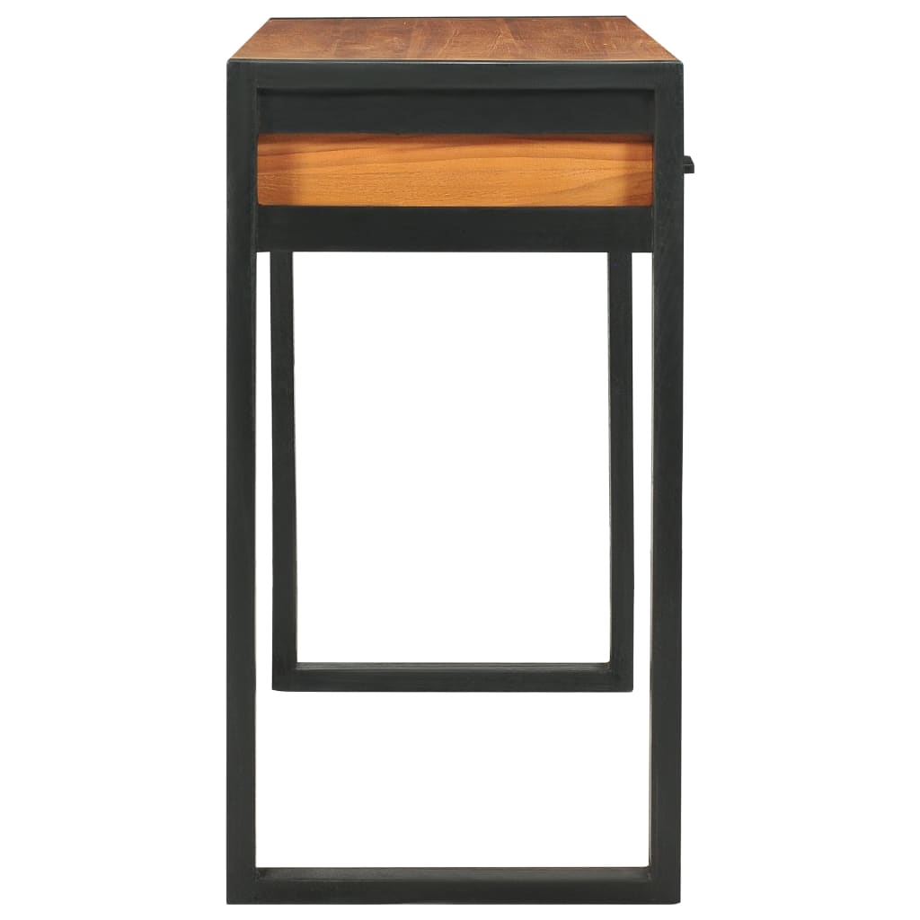 skrivebord med 2 skuffer 100x40x75 cm teaktræ