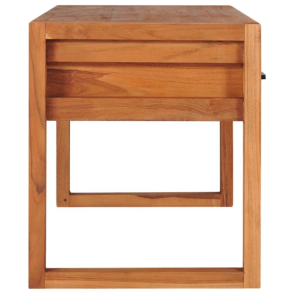 tv-bord 100x40x45 cm massivt teaktræ