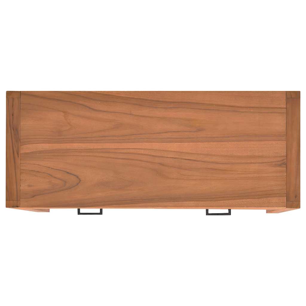 tv-bord 100x40x45 cm massivt teaktræ