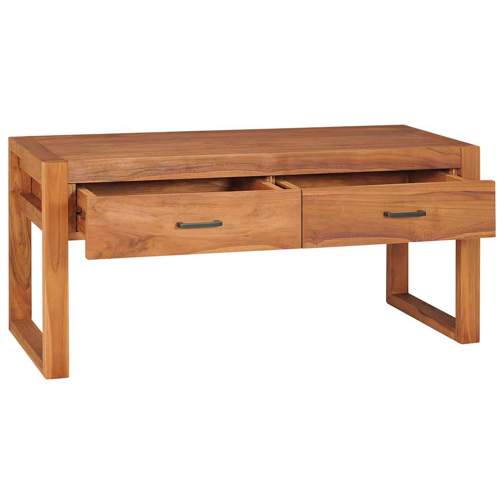 tv-bord 100x40x45 cm massivt teaktræ