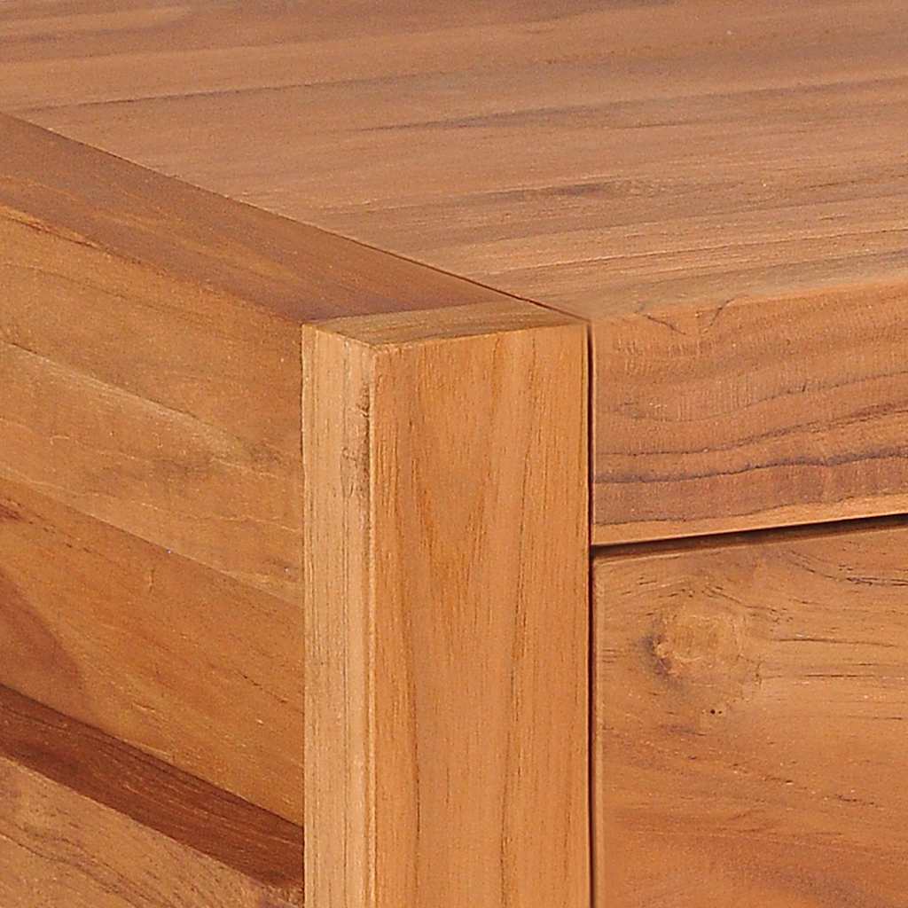 tv-bord 100x40x45 cm massivt teaktræ