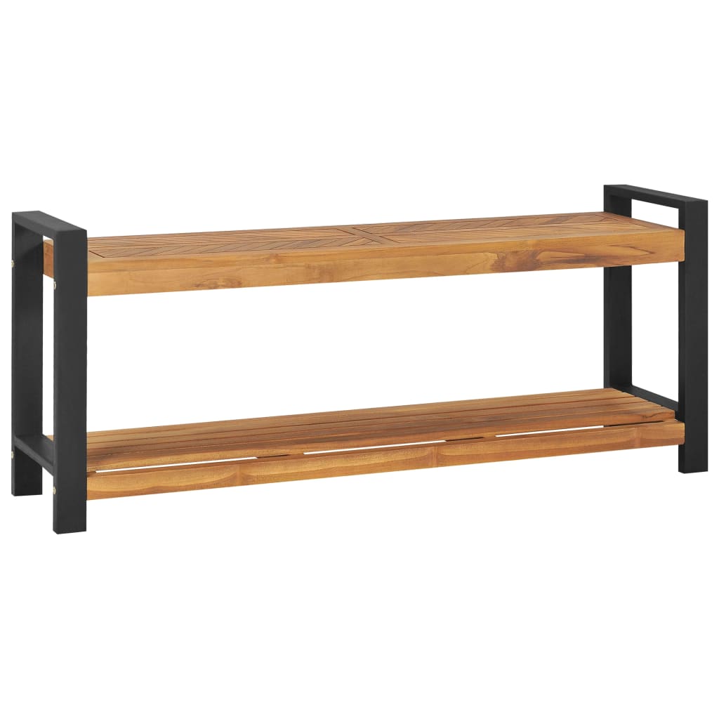 bænk 120 cm massivt teaktræ