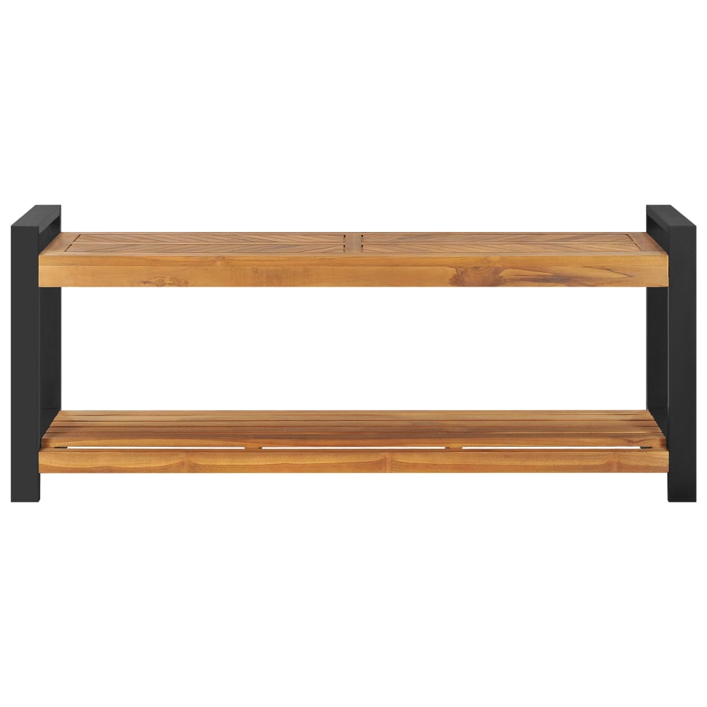 bænk 120 cm massivt teaktræ