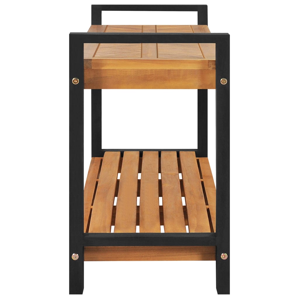 bænk 120 cm massivt teaktræ