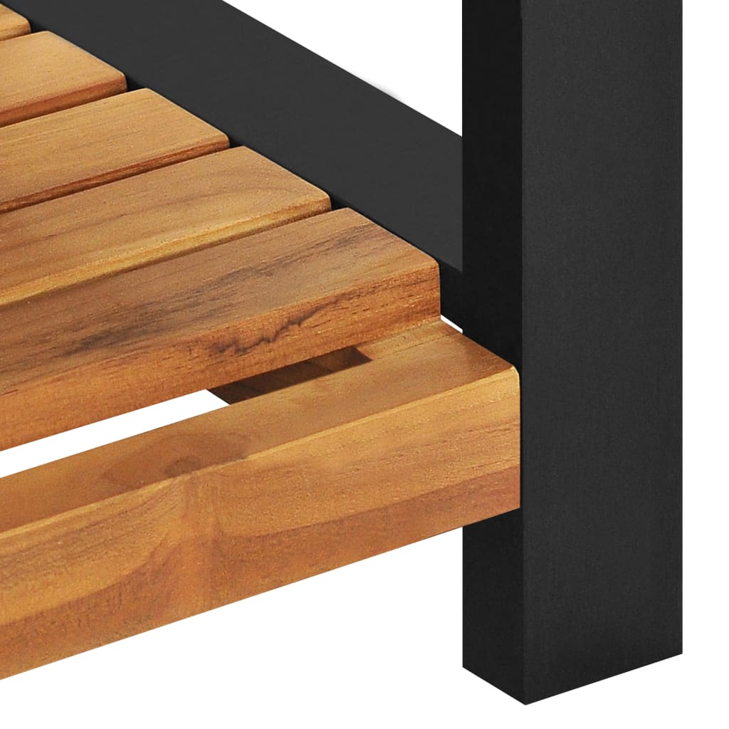 bænk 120 cm massivt teaktræ