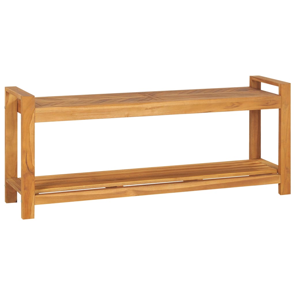 bænk 120 cm massivt teaktræ