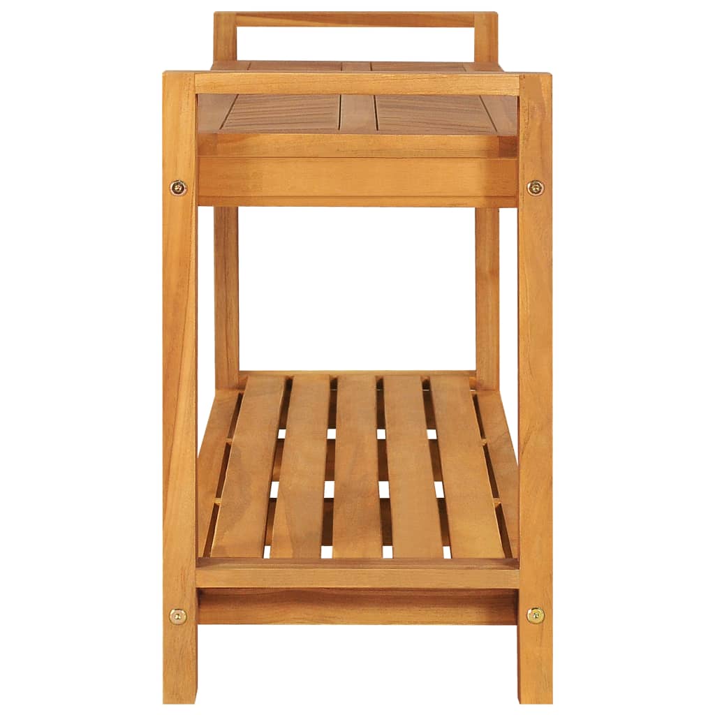 bænk 120 cm massivt teaktræ