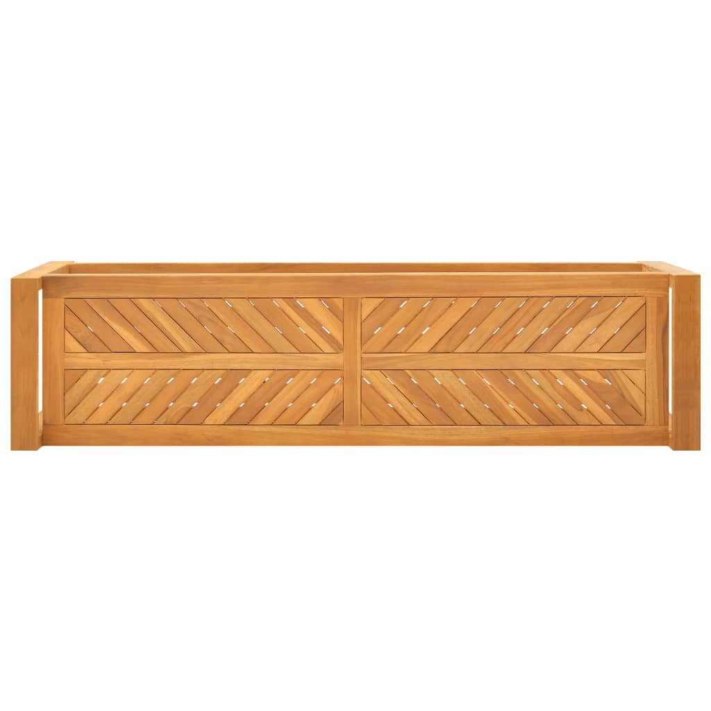 bænk 120 cm massivt teaktræ