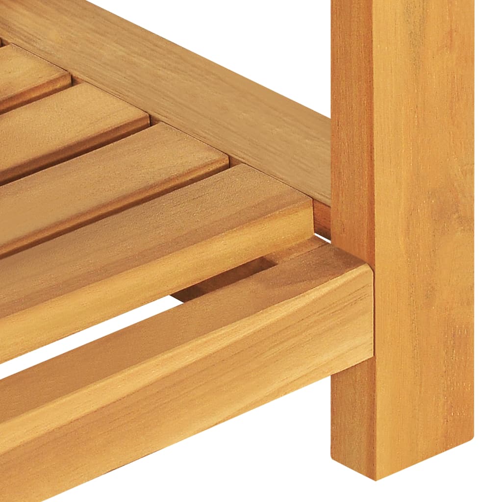 bænk 120 cm massivt teaktræ