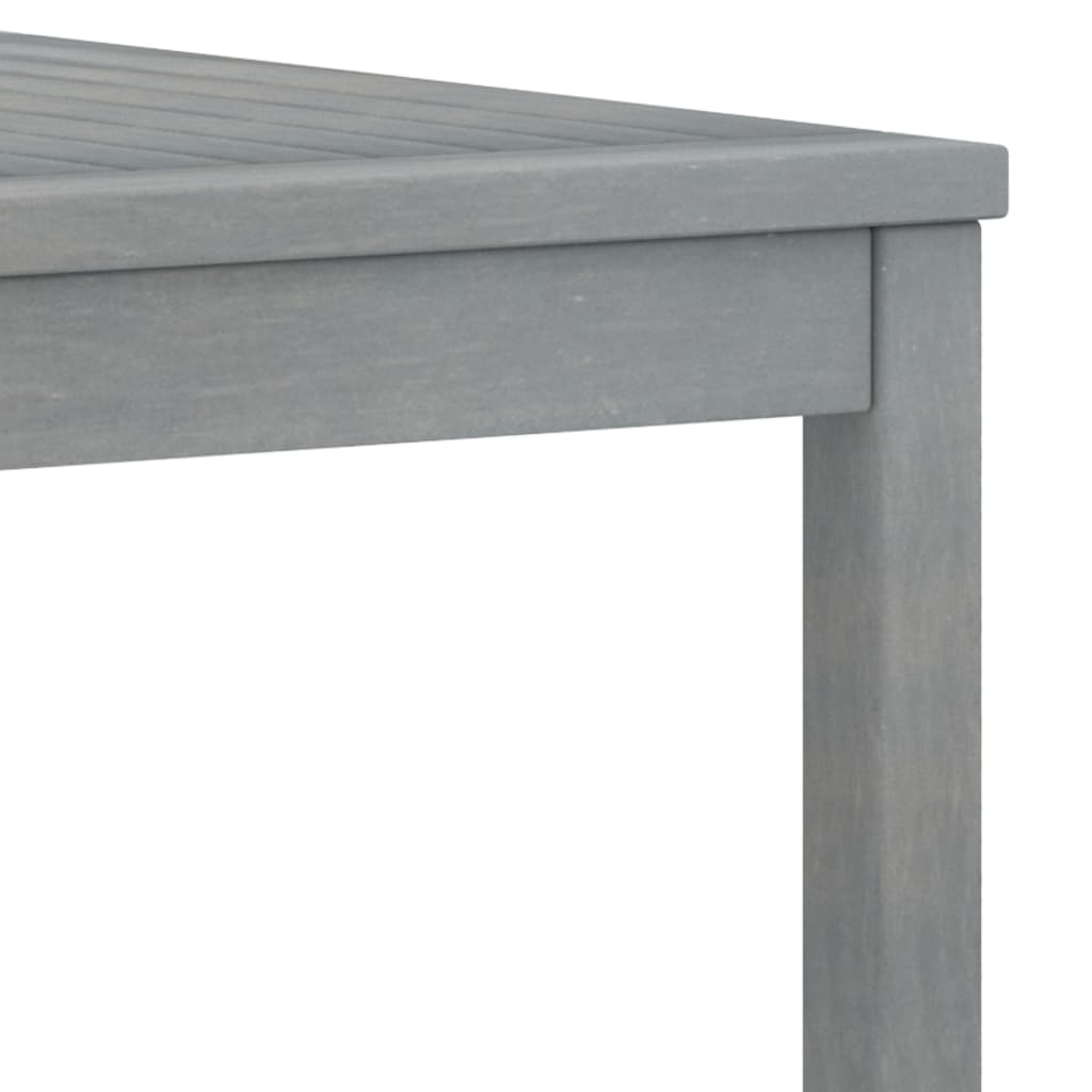 sofabord 100x50x33 cm massivt akacietræ grå
