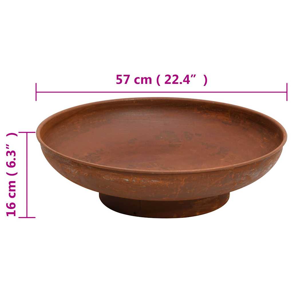 bålfad 57 cm stål