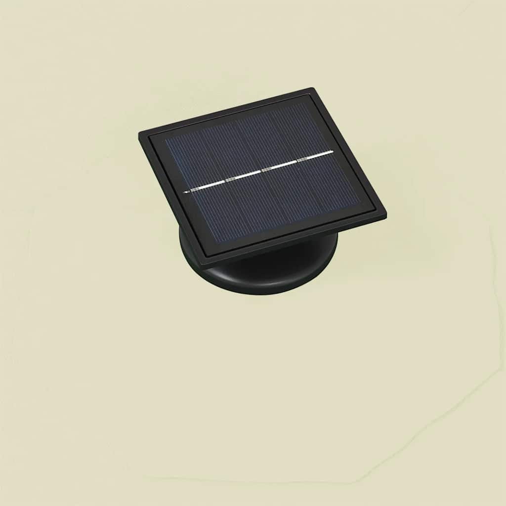 væghængt parasol m. LED-lys 300 cm sandfarvet