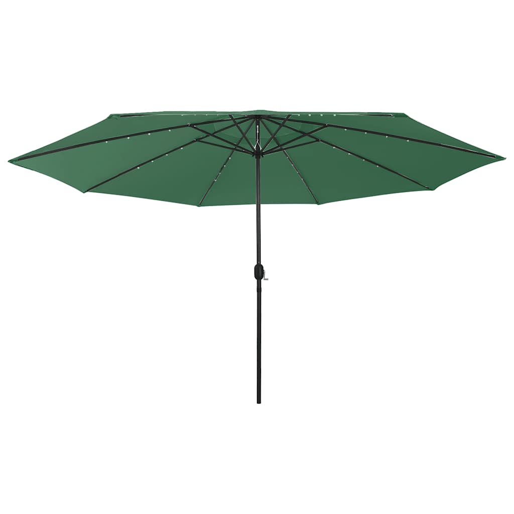 Sonnenschirm mit LED-Beleuchtung 400 cm grøn