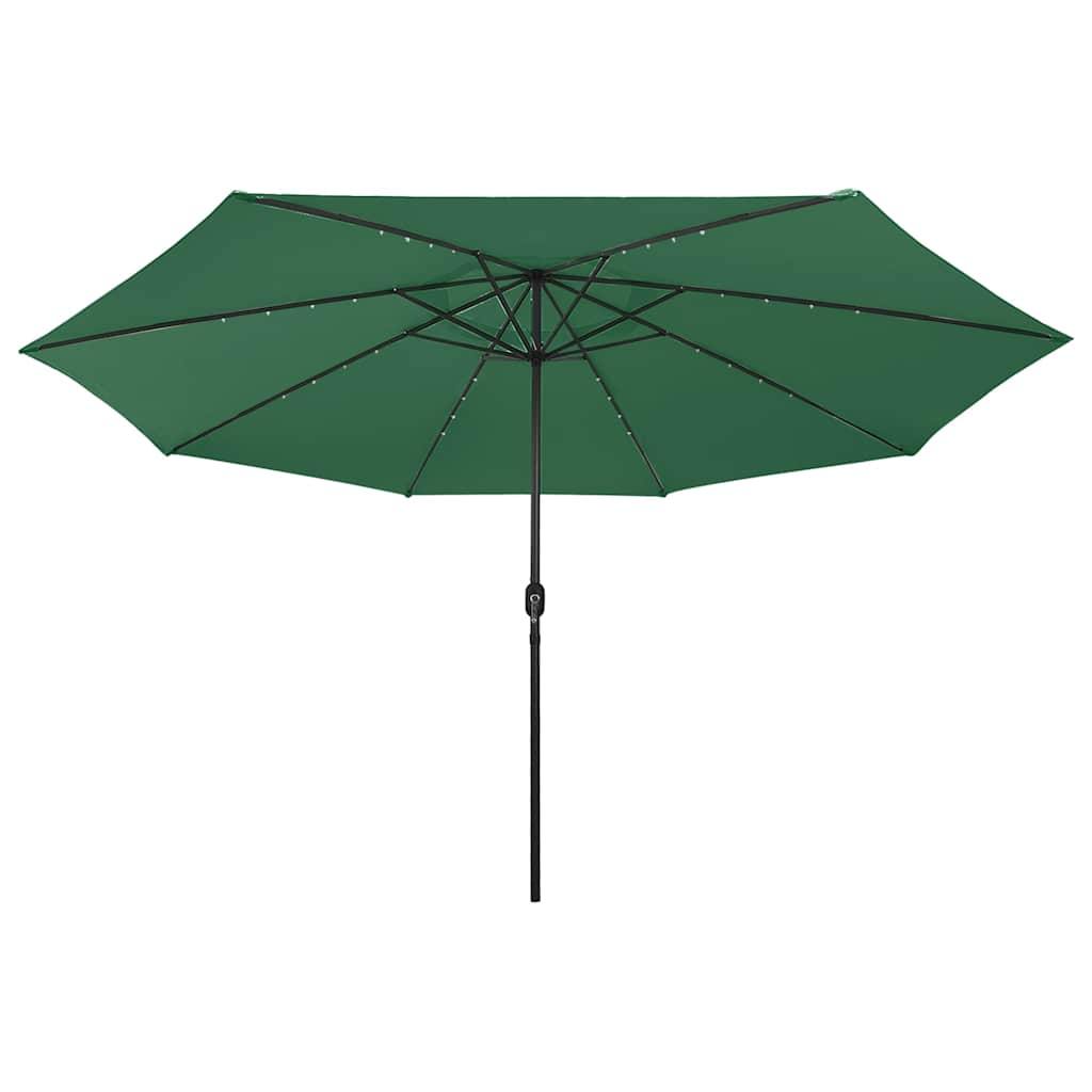 Sonnenschirm mit LED-Beleuchtung 400 cm grøn
