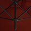 dobbelt parasol 600x300 cm stålstang terracottafarvet