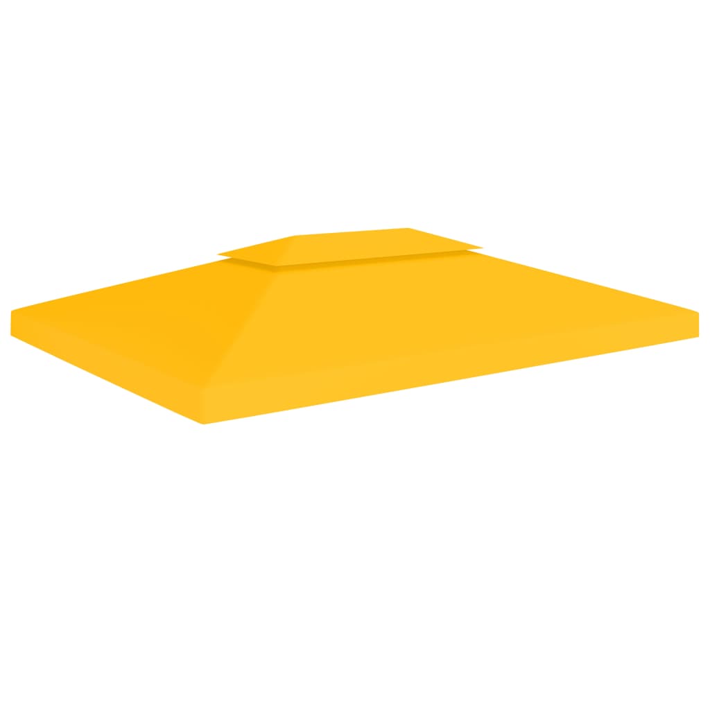 pavillontopdække i 2 lag 4x3 m 310 g/m² gul