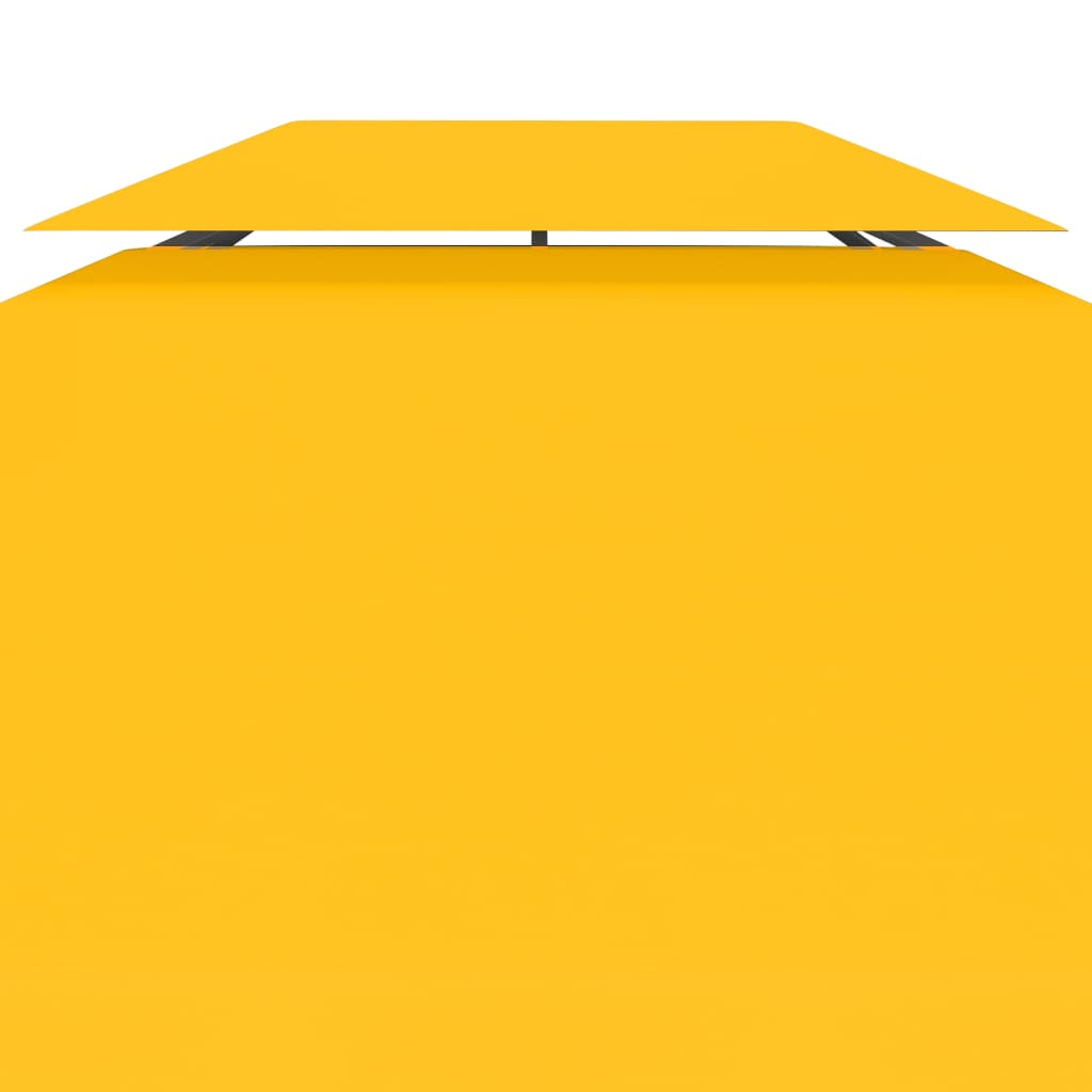 pavillontopdække i 2 lag 4x3 m 310 g/m² gul