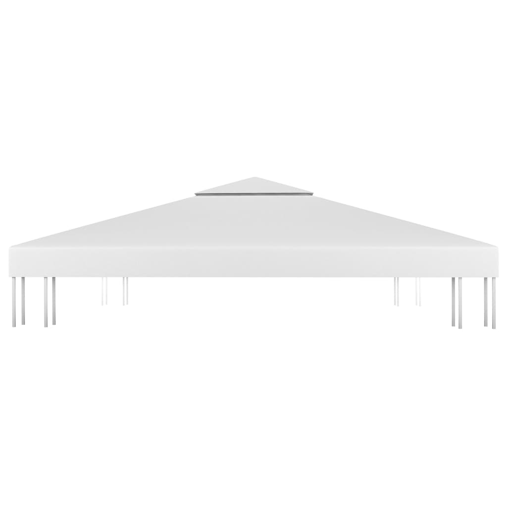 pavillontopdække i 2 lag 4x3 m 310 g/m² hvid