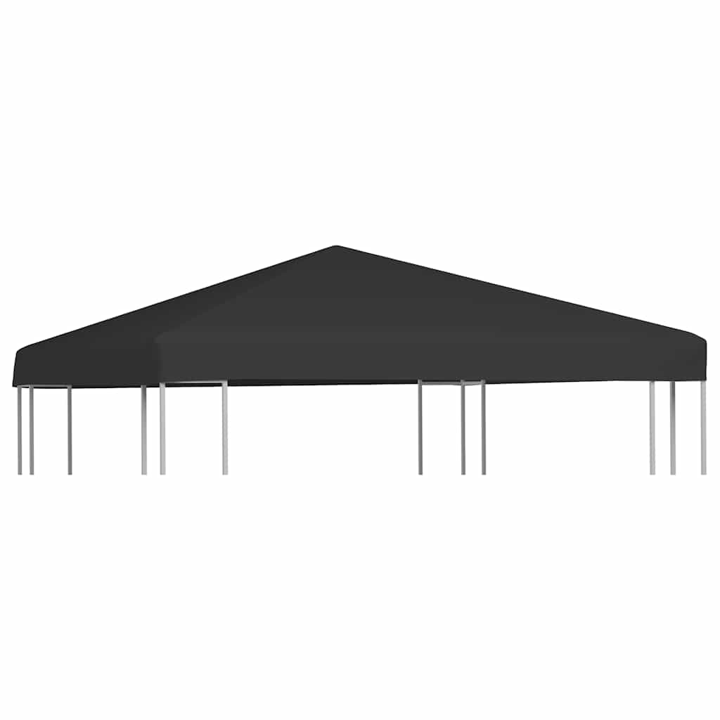 pavillontopdække 3x3 m 270 g/m² sort