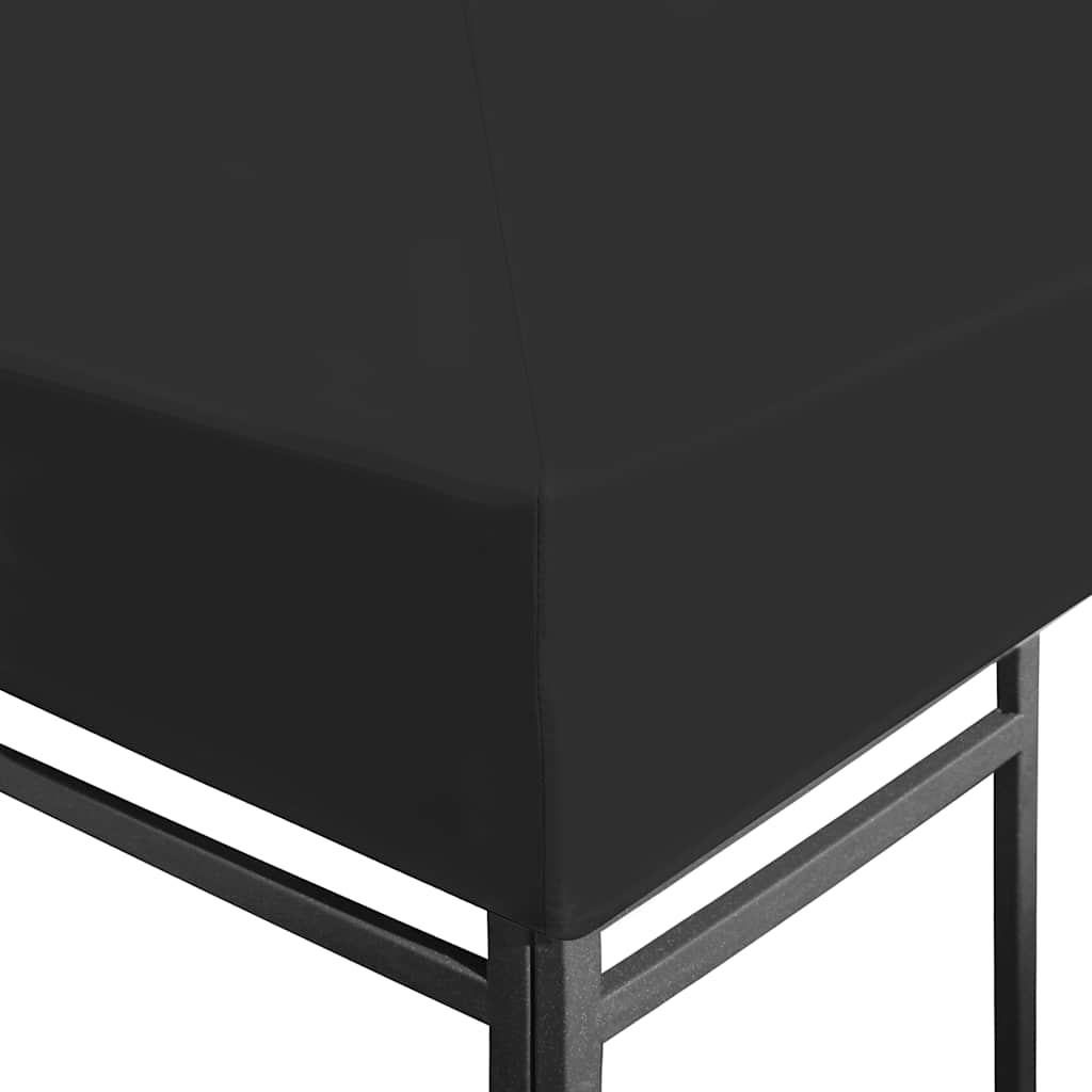 pavillontopdække 3x3 m 270 g/m² sort