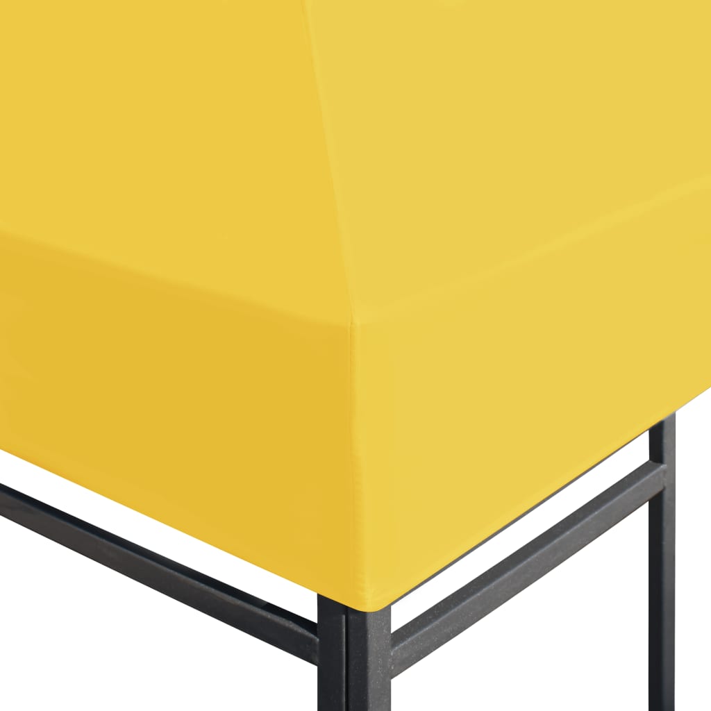 pavillontopdække 270 g/m² 4x3 m gul