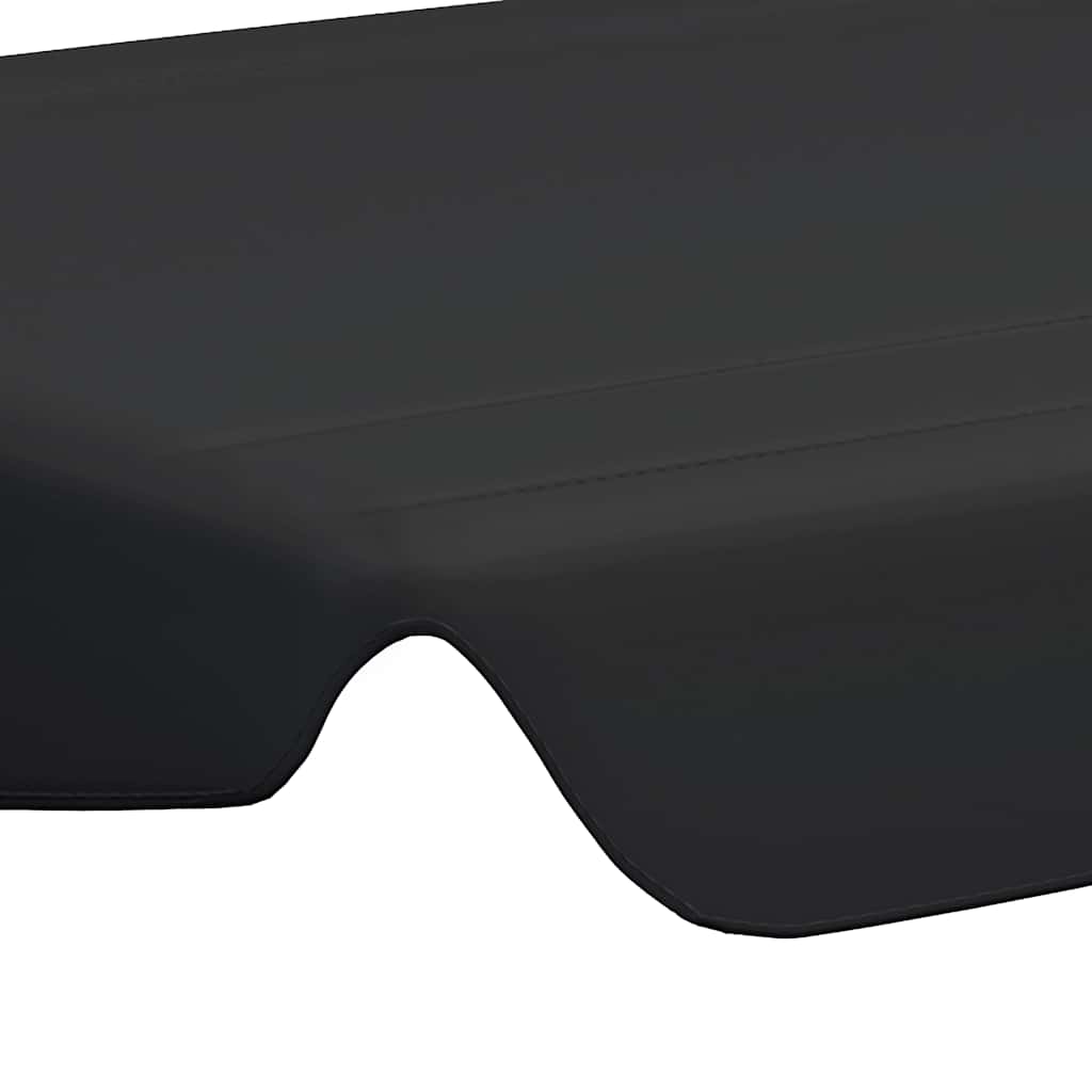 baldakin til havegynge 188/168x145/110 cm sort