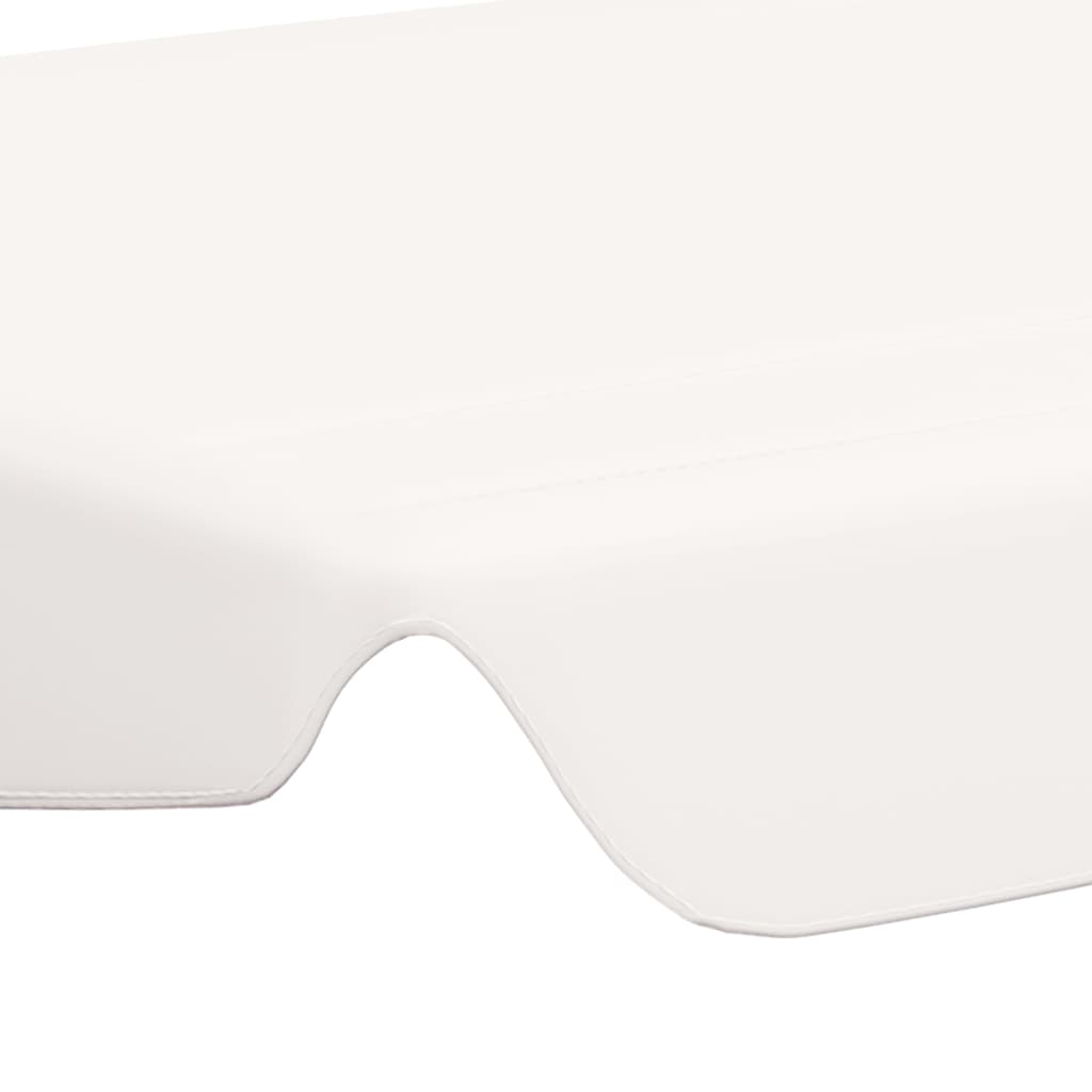 baldakin til havegynge 188/168x145/110 cm hvid