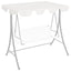 baldakin til havegynge 188/168x145/110 cm hvid