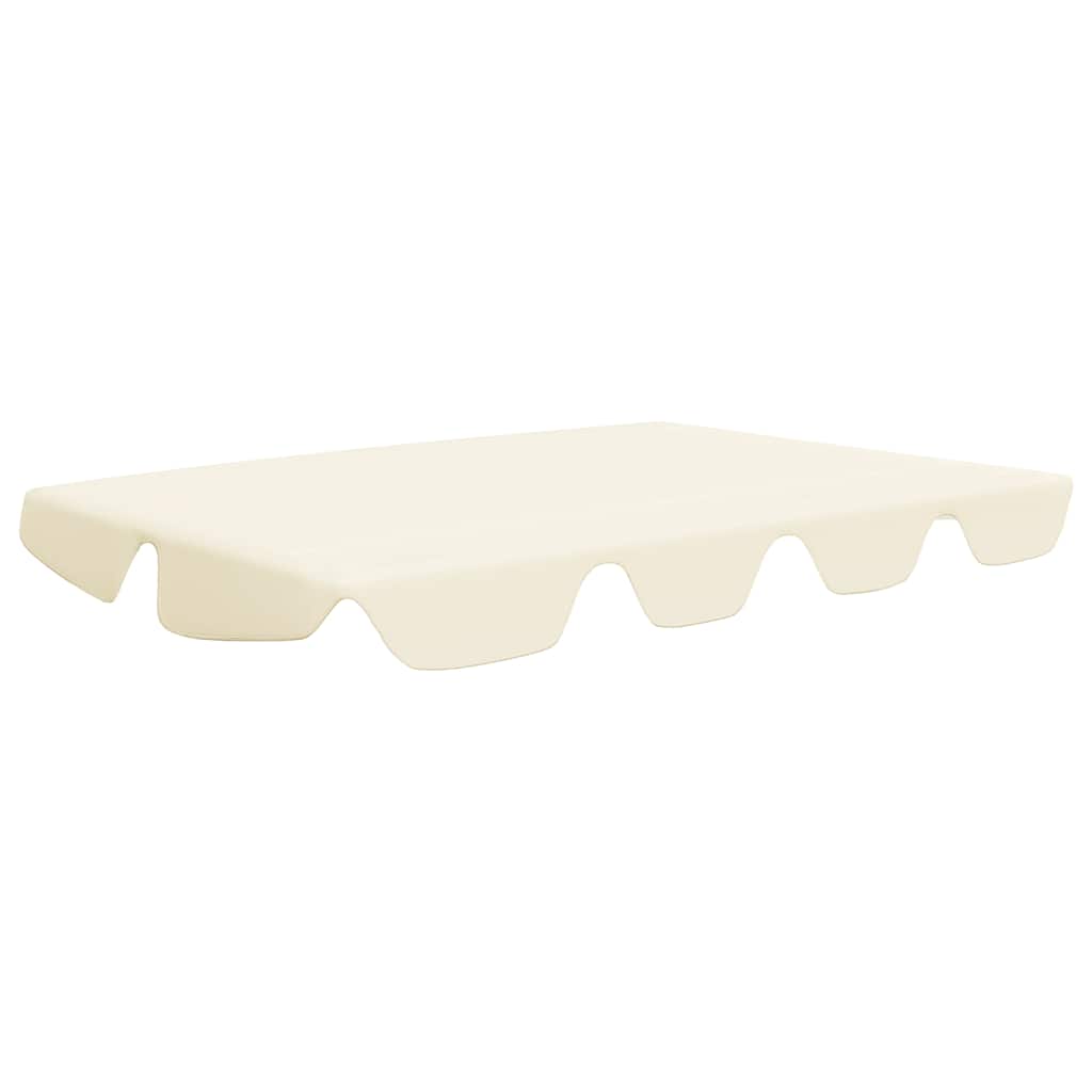 baldakin til havegynge 150/130x105/70 cm cremefarvet