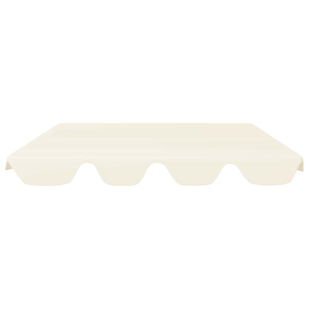 baldakin til havegynge 150/130x105/70 cm cremefarvet
