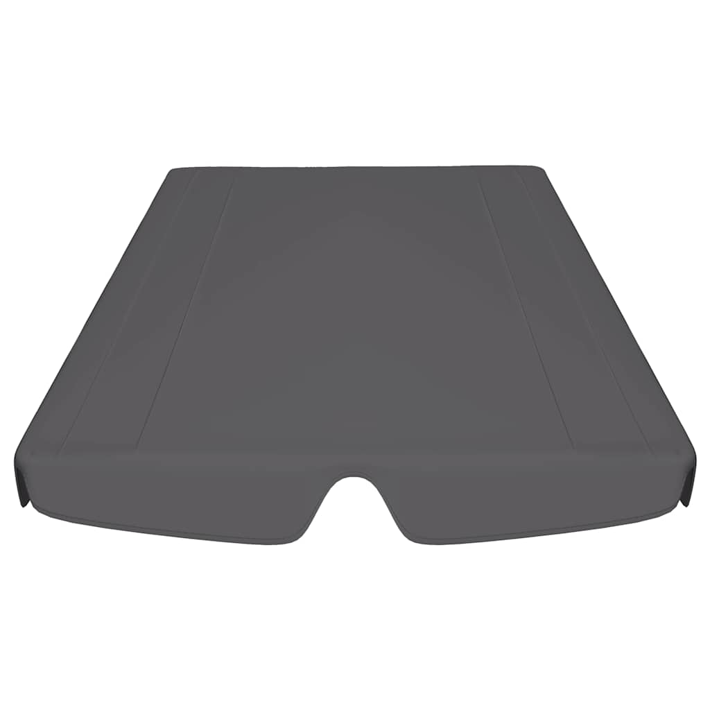 baldakin til havegynge 150/130x105/70 cm antracitgrå