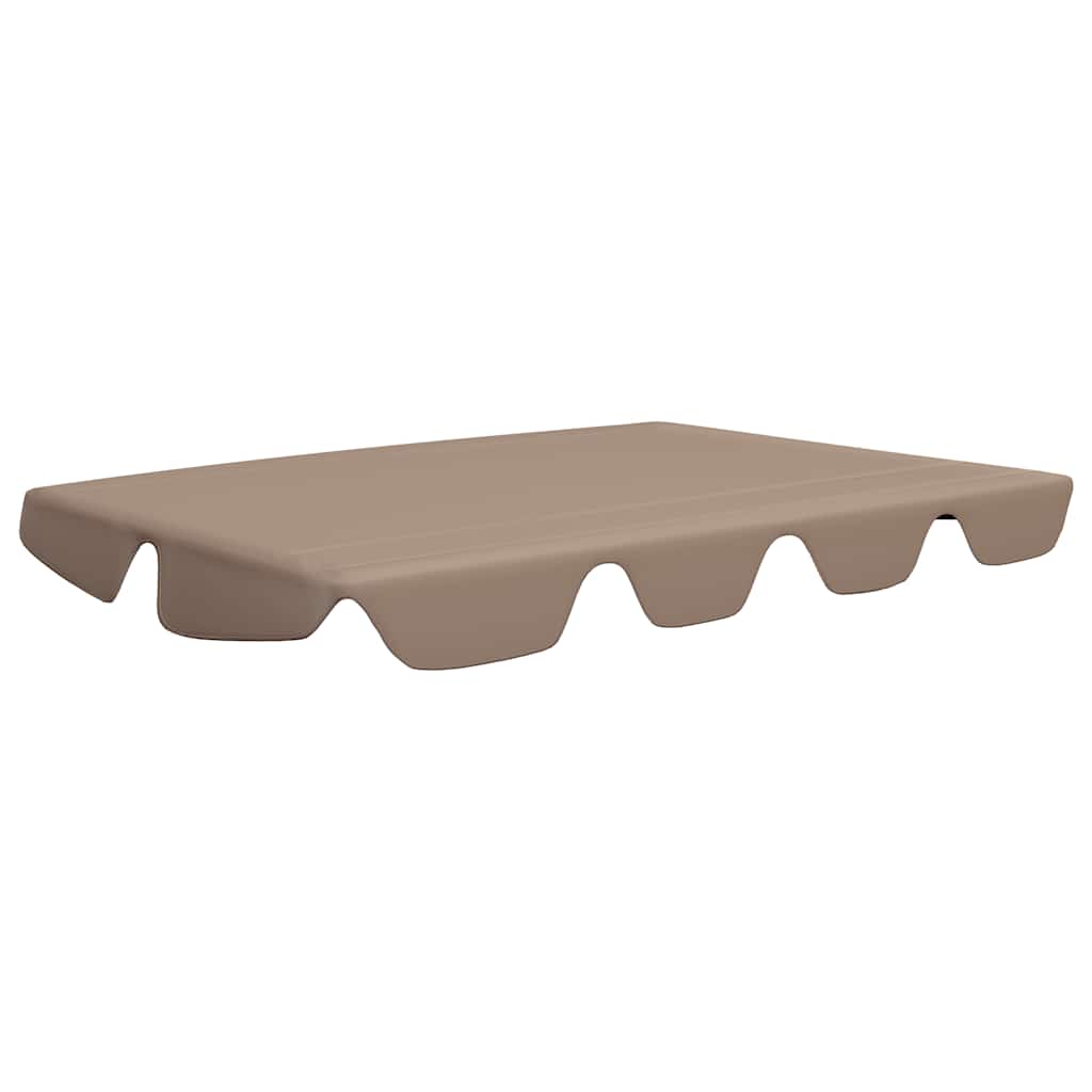baldakin til havegynge 150/130x105/70 cm gråbrun