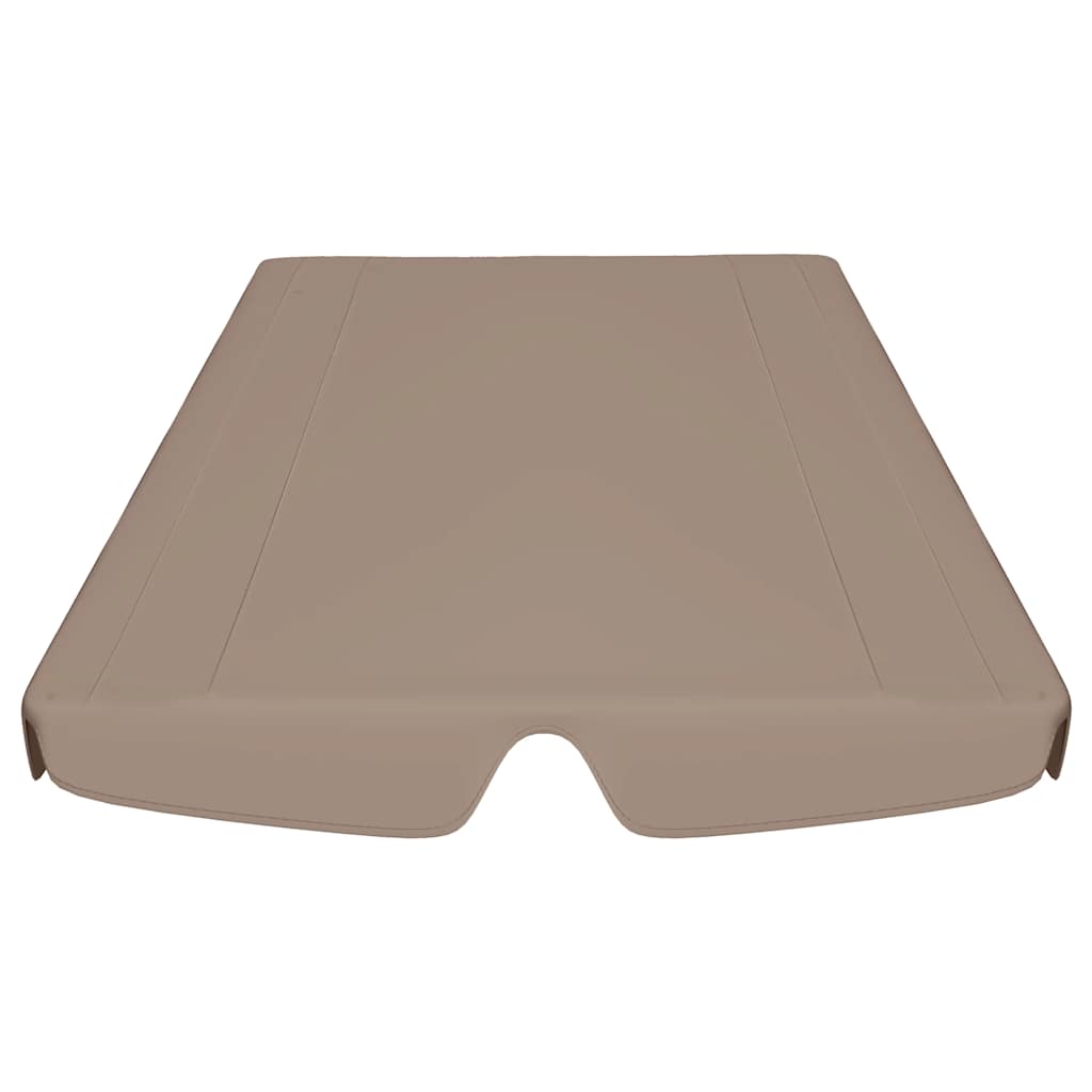 baldakin til havegynge 150/130x105/70 cm gråbrun