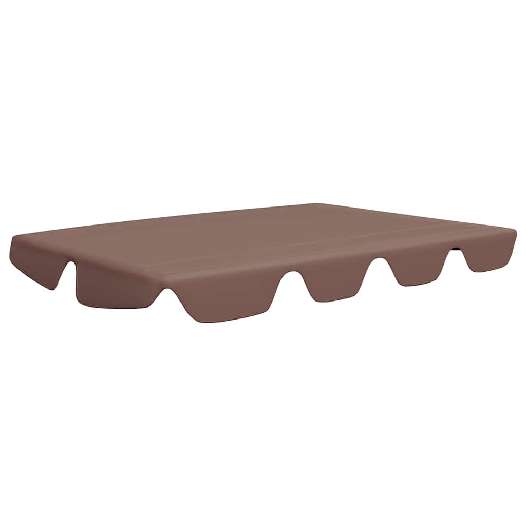 baldakin til havegynge 150/130x105/70 cm brun