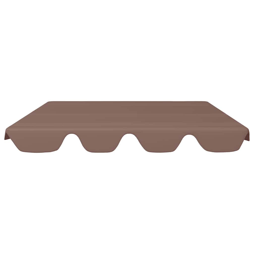 baldakin til havegynge 150/130x105/70 cm brun