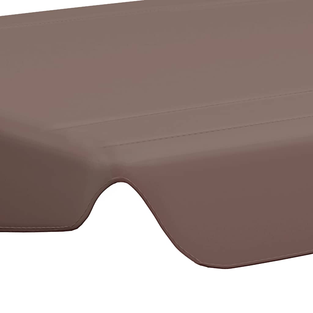 baldakin til havegynge 150/130x105/70 cm brun