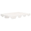 baldakin til havegynge 150/130x105/70 cm hvid