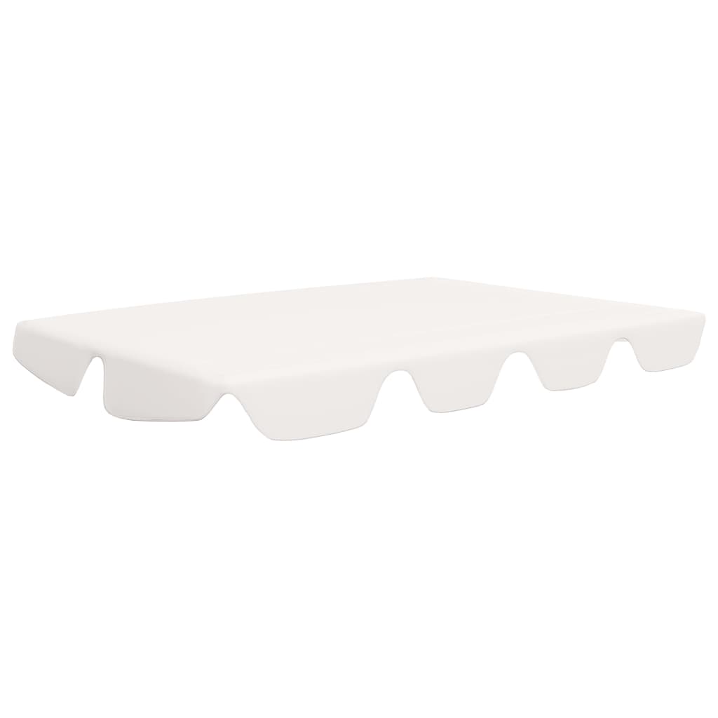 baldakin til havegynge 150/130x105/70 cm hvid