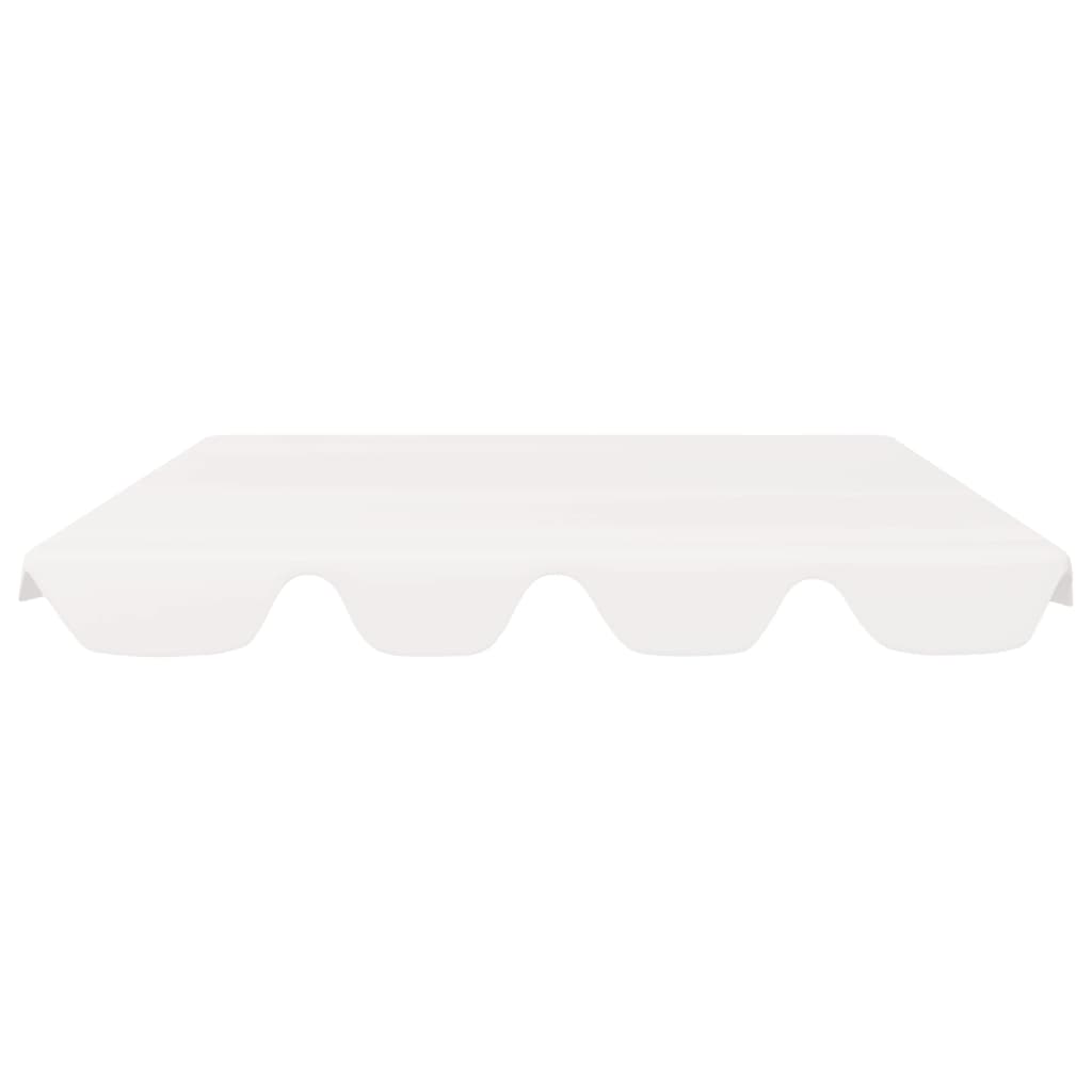 baldakin til havegynge 150/130x105/70 cm hvid