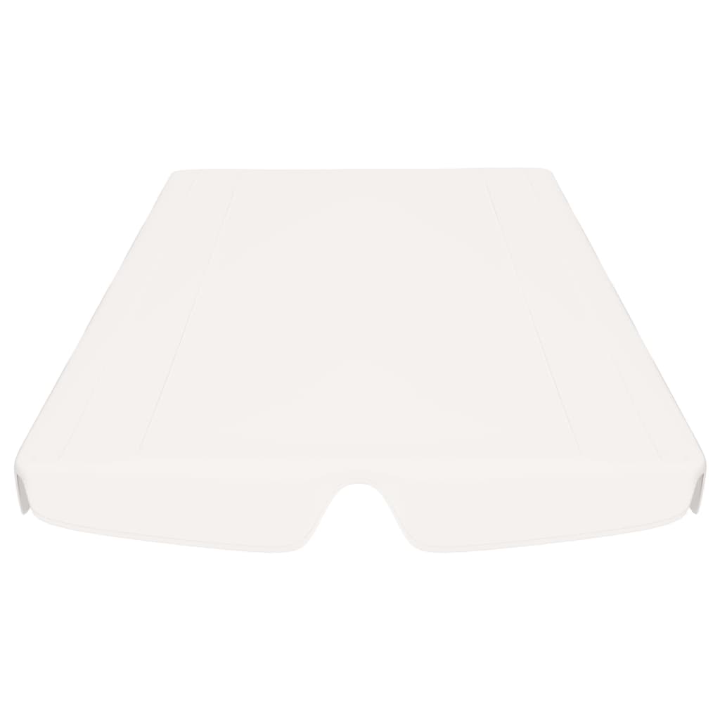 baldakin til havegynge 150/130x105/70 cm hvid