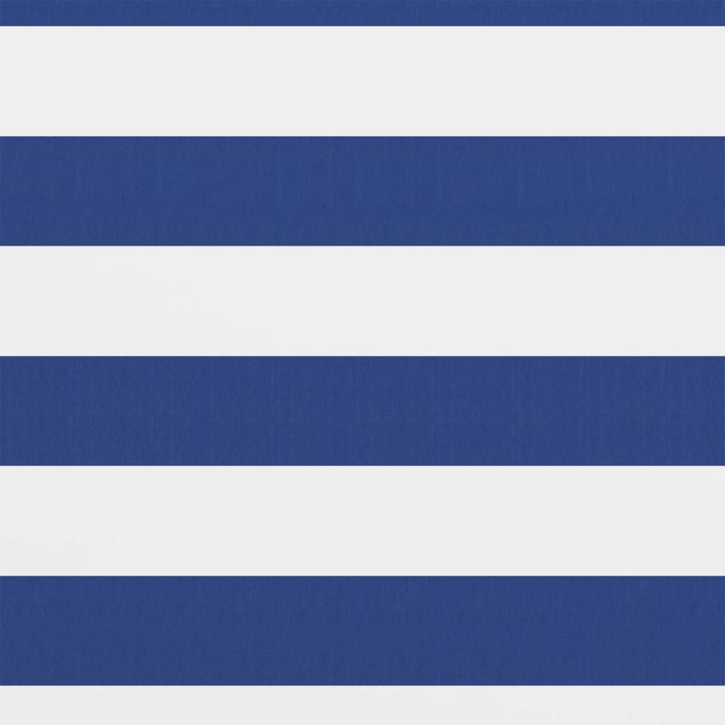 altanafskærmning 75x400 cm oxfordstof hvid og blå