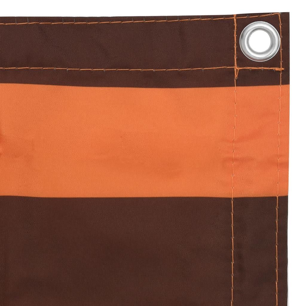 altanafskærmning 120x300 cm oxfordstof orange og brun