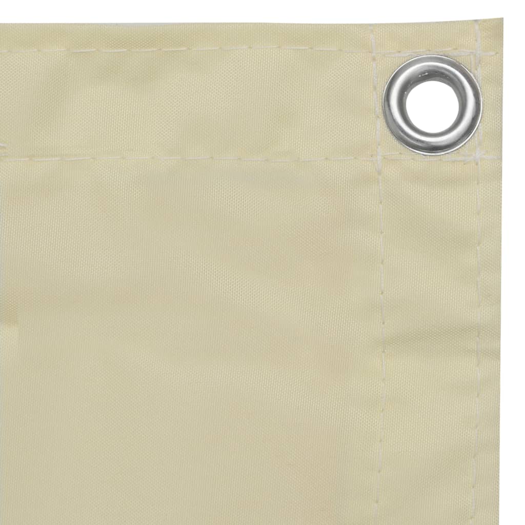 altanafskærmning 90x500 cm oxfordstof cremefarvet
