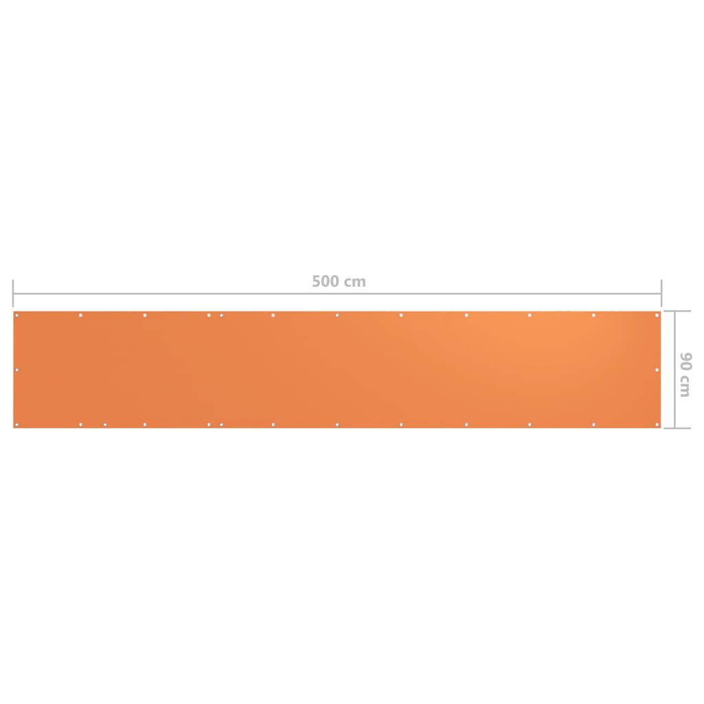 altanafskærmning 90x500 cm oxfordstof orange