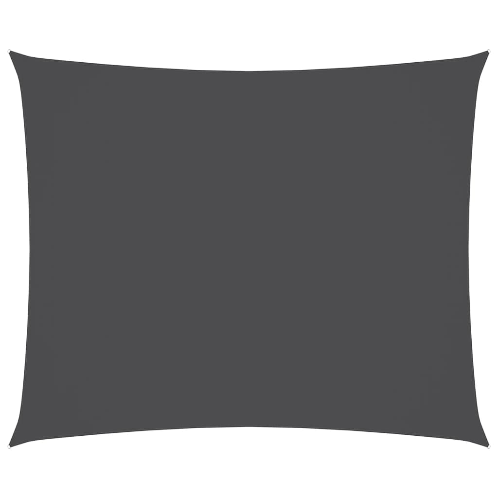 solsejl 2,5x3,5 m oxfordstof rektangulær antracitgrå