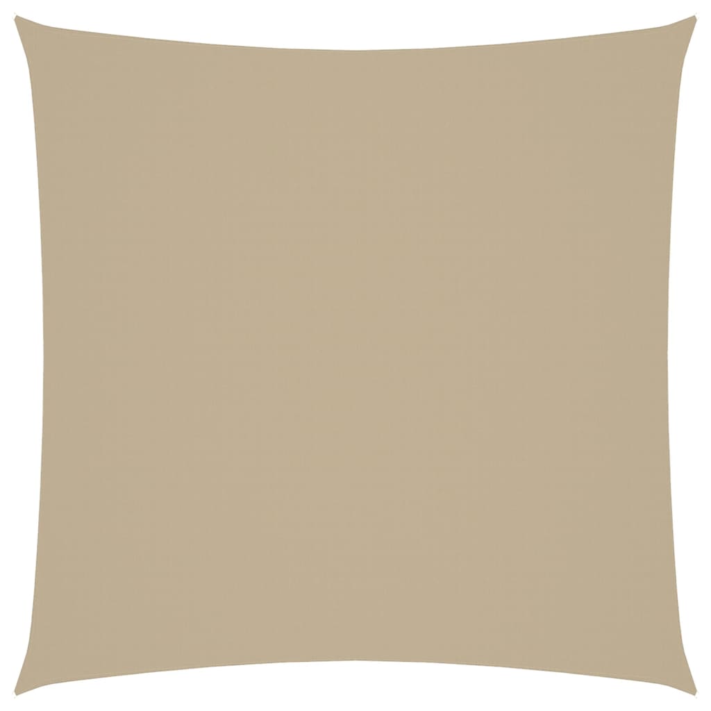 solsejl 2,5x2,5 m firkantet oxfordstof beige