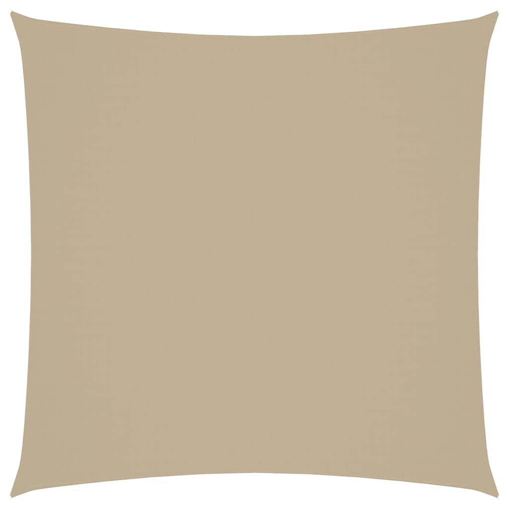 solsejl 4,5x4,5 m firkantet oxfordstof beige