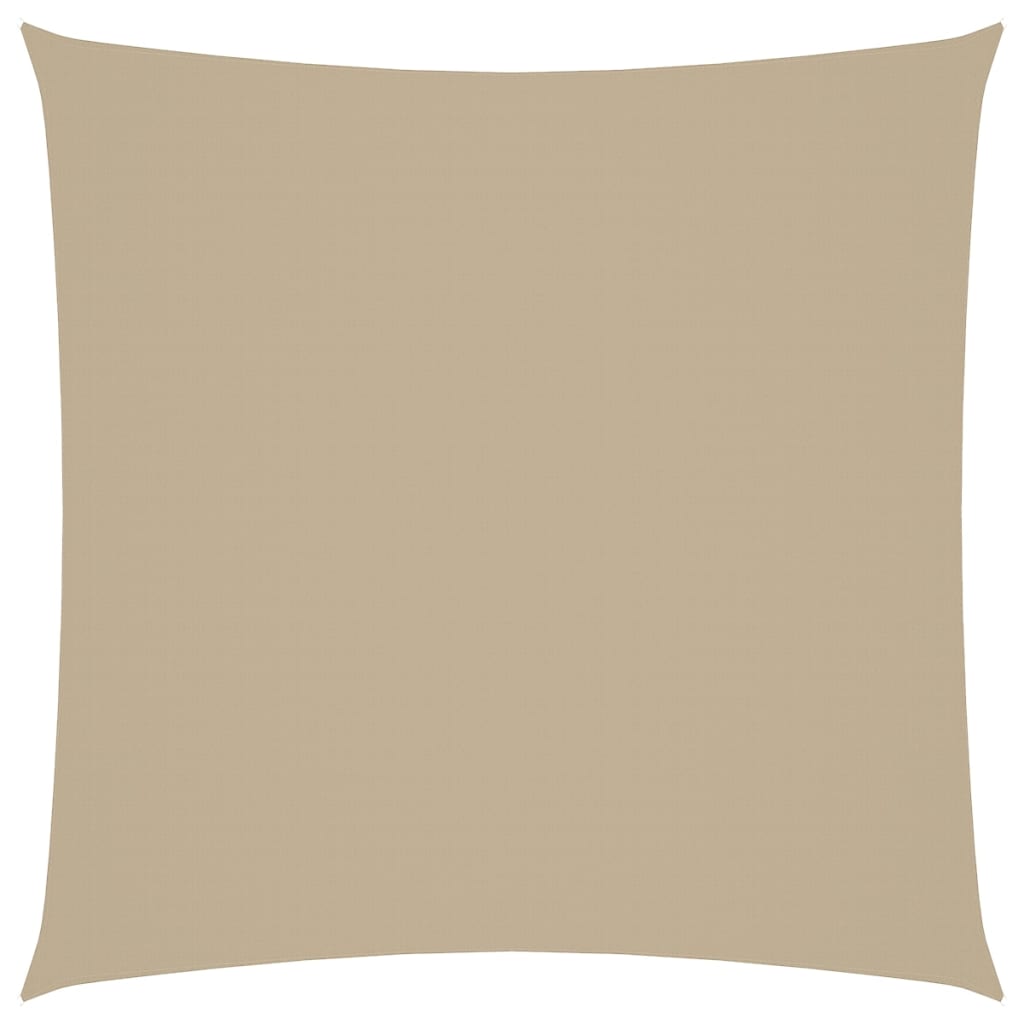 solsejl 6x6 m firkantet oxfordstof beige